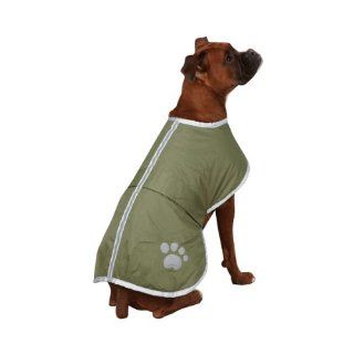 Zack & Zoey Polyester Nor'easter Dog Blanket Coat, XX Small, Chive : Pet Coats : Pet Supplies