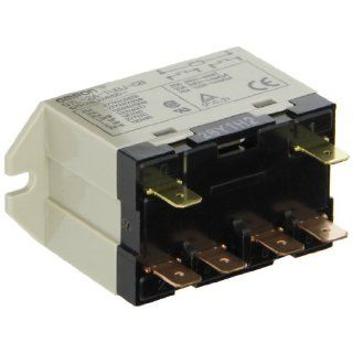 Omron G7L 2A TUB J CB DC24 General Purpose Relay With Test Button, Class B Insulation, QuickConnect Terminal, Upper Bracket Mounting, Double Pole Single Throw Normally Open Contacts, 79 mA Rated Load Current, 24 VDC Rated Load Voltage: Electronic Relays: I