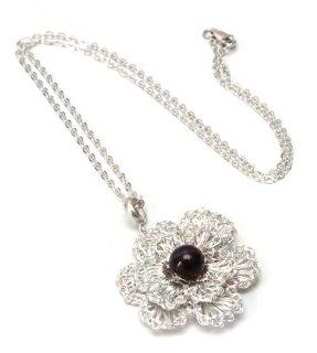 Amethyst flower necklace, ' Bloom': Jewelry