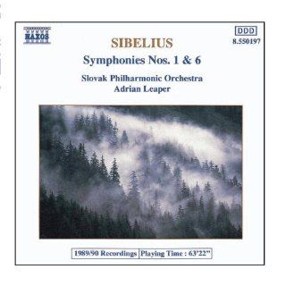 Sibelius: Symphonies Nos. 1 And 6: Music