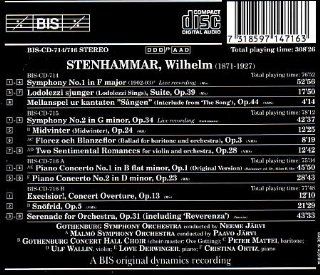 Stenhammar: Symphonies Nos. 1 And 2 / Piano Concertos Nos. 1 And 2 / Orchestral Music: Music