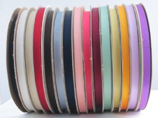 Schiff Ribbons   3/8"   Double Face Acetate Satin Value Pack   15 Colors   100 Yards Each Color
