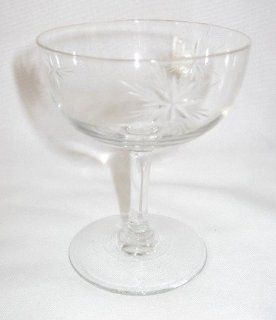 Vintage Starburst Pattern Champagne Glass : Everything Else