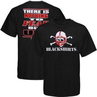 NCAA Nebraska Cornhuskers BlackShirts Nothing to Fear T shirt (Small) : Sports Fan T Shirts : Sports & Outdoors