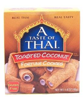 Toasted Coconut Fortune Cookies : Gluten Free Fortune Cookies : Grocery & Gourmet Food