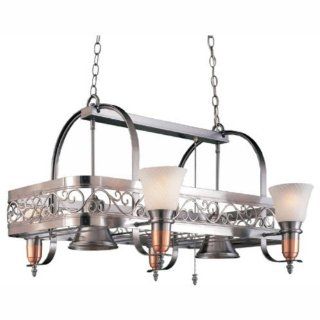 Scroll Filigree Pot Rack with Lamps and Lights: Kitchen & Dining