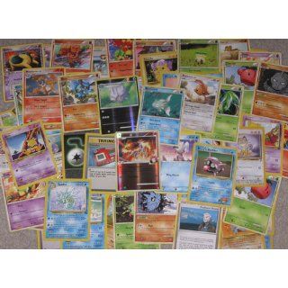 100 Assorted Pokemon Cards with Foils & Bonus Mew Promo!: Toys & Games