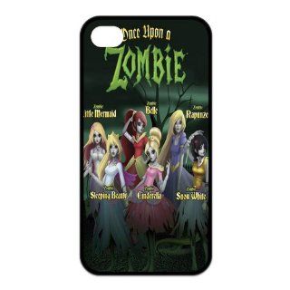 Once Upon A Zombie   Alicefancy Personalized Designs The Zombie Princess TPU Cover Case For Iphone 4 / 4s YQC11254 Cell Phones & Accessories