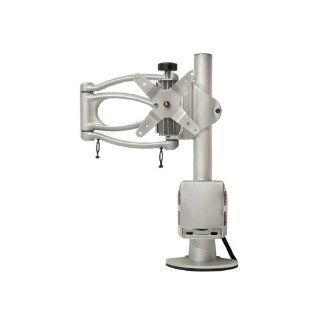 Ergotech Single Articulating Arm Grommet Mount with 16 Inch Pole   Silver (200 G16 S01): Computers & Accessories