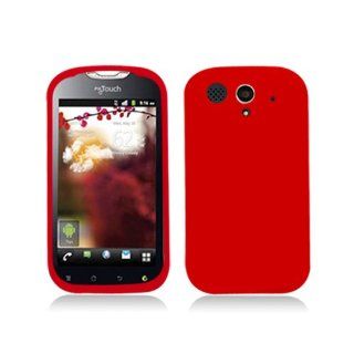 Red Soft Silicone Gel Skin Cover Case for Huawei T Mobile myTouch Unite U8680: Cell Phones & Accessories