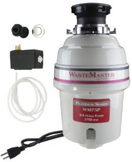 WasteMaster 3/4 HP Disposal with Polished Chrome Air Switch Kit WM75P: Kitchen & Dining