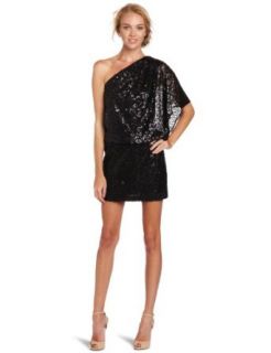 Jessica Simpson Women's One Shoulder Sequin Dress at  Womens Clothing store