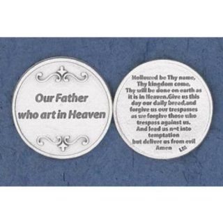 25 Our Father Prayer Coins: Charms: Jewelry