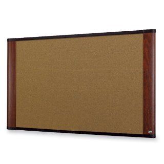 3M Cork Board, Widescreen, Mahogany Finish, 48 x 36 Inches (C4836MY) : Bulletin Boards : Office Products