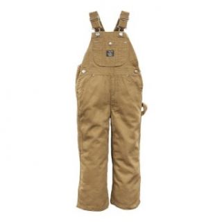 Lakin McKey Premium Washed Boys Washed Duck Overall   Size 4 7   Saddle Brown: Clothing