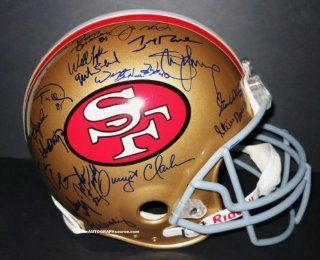 San Francisco 49ers Super Bowl Champion Team Autographed Helmet at 's Sports Collectibles Store