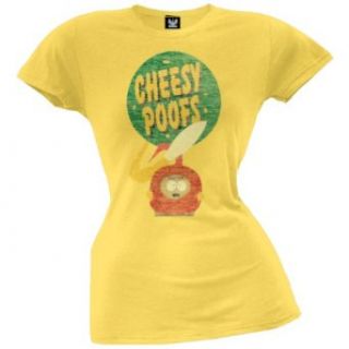 South Park   Cheesy Poofs Juniors T Shirt: Clothing