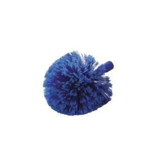 Carlisle 36340414 Flo Pac Round Duster, Soft Flagged PVC Bristles, 7" Overall Diameter x 9" Overall Length, 2 1/2" Bristle Trim, Blue (Case of 12): Industrial & Scientific