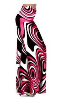 Sanctuarie Designs Women's Geometric Print Slinky Plus Size Supersize Palazzo Pants 1x Tall Pink/black/white/ 45" Hips & 32" Length at  Womens Clothing store