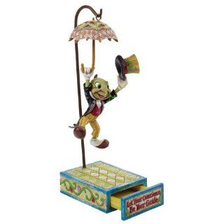 Disney Traditions designed by Jim Shore for Enesco Jiminy Cricket (With Matchbox) Figurine 7.75 IN   Collectible Figurines