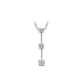 1/2 ct Past Present Future Diamond Pendant: SZUL: Jewelry
