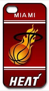 Miami Heat Logo NBA HD image case cover for iphone 4/4S black A Nice Present: Cell Phones & Accessories