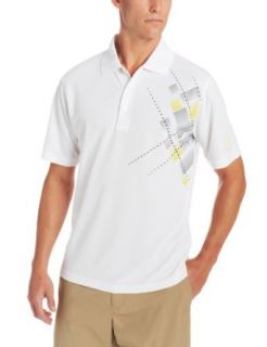 PGA TOUR Men's Short Sleeve Placed Argyle Print Polo Shirt With Ventilated Back at  Mens Clothing store: Polo Shirts