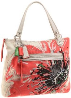 Coach Limited Edition Placed Flower Glam Shopper Bag Purse Tote 19029 Top Handle Handbags Shoes