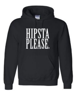 Adult Hipsta Please Hipster Please Hooded Sweatshirt Hoodie: Clothing