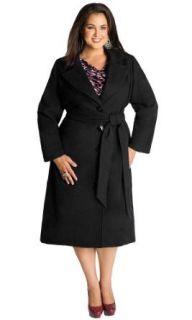 IGIGI Women's Plus Size Hanna Coat in Black 12 at  Womens Clothing store