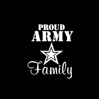 Army Proud Family Car Window Decal Sticker White 5": Automotive