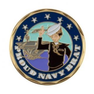 Proud To Be U.S. Navy Coin   Blue Brat OSFM at  Womens Clothing store