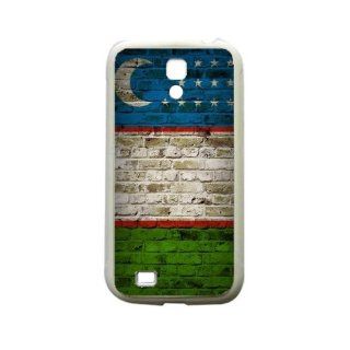Uzbekistan Brick Wall Flag Samsung Galaxy S4 White Silcone Case   Provides Great Protection: Cell Phones & Accessories