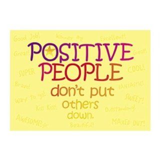 SCBT A62766 15   POSTER POSITIVE PEOPLE DONT PUT pack of 15: Office Products