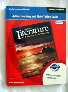 Glencoe Literature Reading with Purpose, Grade 7, Active Learning and Note Taking Guide TAE, Teacher Annotated Edition   Adapted Glencoe McGraw Hill Staff 9780078763762 Books