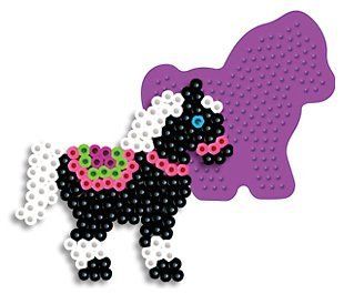 Small Pony Pegboard for Perler Fuse Beads: Toys & Games