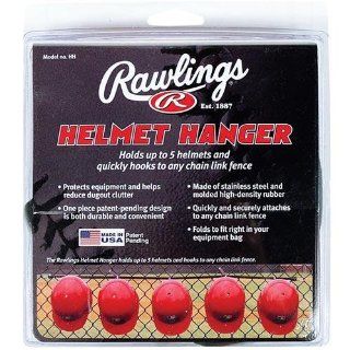Rawlings Baseball Softball Helmet Hanger ~ Holds up to 5 helmets and quickly hooks to any chain link fence : Baseball Equipment : Sports & Outdoors