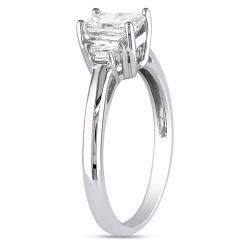 Miadora 18k White Gold 1 1/10ct TDW Diamond Engagement Ring (H I, VS1) Miadora One of a Kind Rings