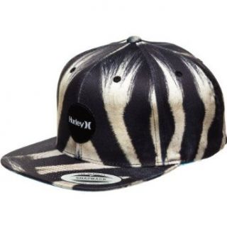 Hurley Krush Snapback Hat Zebra, One Size: Clothing
