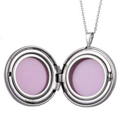 Sterling Essentials Sterling Silver 18 inch Engraved 'Graduate 2010' 25 mm Round Locket Necklace Lockets Necklaces