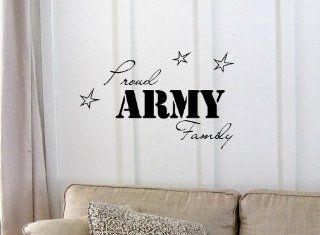 Newsee Decals Proud ARMY Family Vinyl wall art Inspirational quotes and saying home decor decal sticker  
