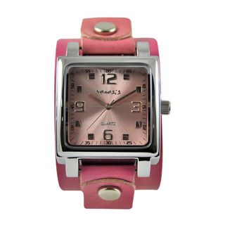 Nemesis Limited Edition Women's Pink Leather Strap Watch Nemesis Women's Nemesis Watches