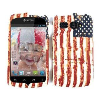 ACCESSORY MATTE COVER HARD CASE FOR KYOCERA HYDRO C5170 PROUD AMERICAN USA FLAG: Cell Phones & Accessories