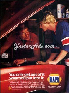 1980 Vintage Ad NAPA Auto Parts NAPA You only get out of it what you put in : Everything Else