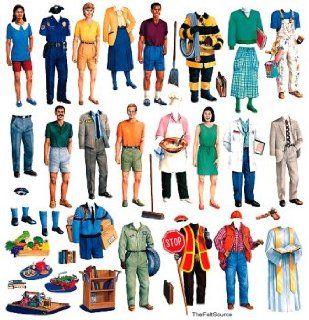 Community Helpers 16" Flannelboard Figures   Kit: Toys & Games