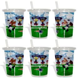 New England Patriots Sip and Go Cups (Pack of 6) Travel Mugs