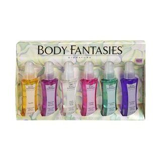 Body Fantasies Signature Body Spray 6 Piece Gift Set  Bath And Shower Spray Fragrances  Beauty