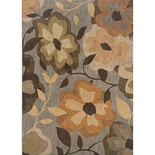 Large Messina Gray/ Gold Transitional Area Rug (7'8 x 10'10) Style Haven 7x9   10x14 Rugs