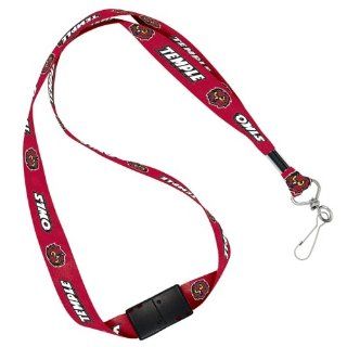 Temple Owls Official NCAA 20" Lanyard : Sports Related Key Chains : Sports & Outdoors