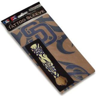 SAN DIEGO PADRES OFFICIAL ADULT FAKE ARM TATTOO SLEEVE : Sports Related Collectibles : Sports & Outdoors